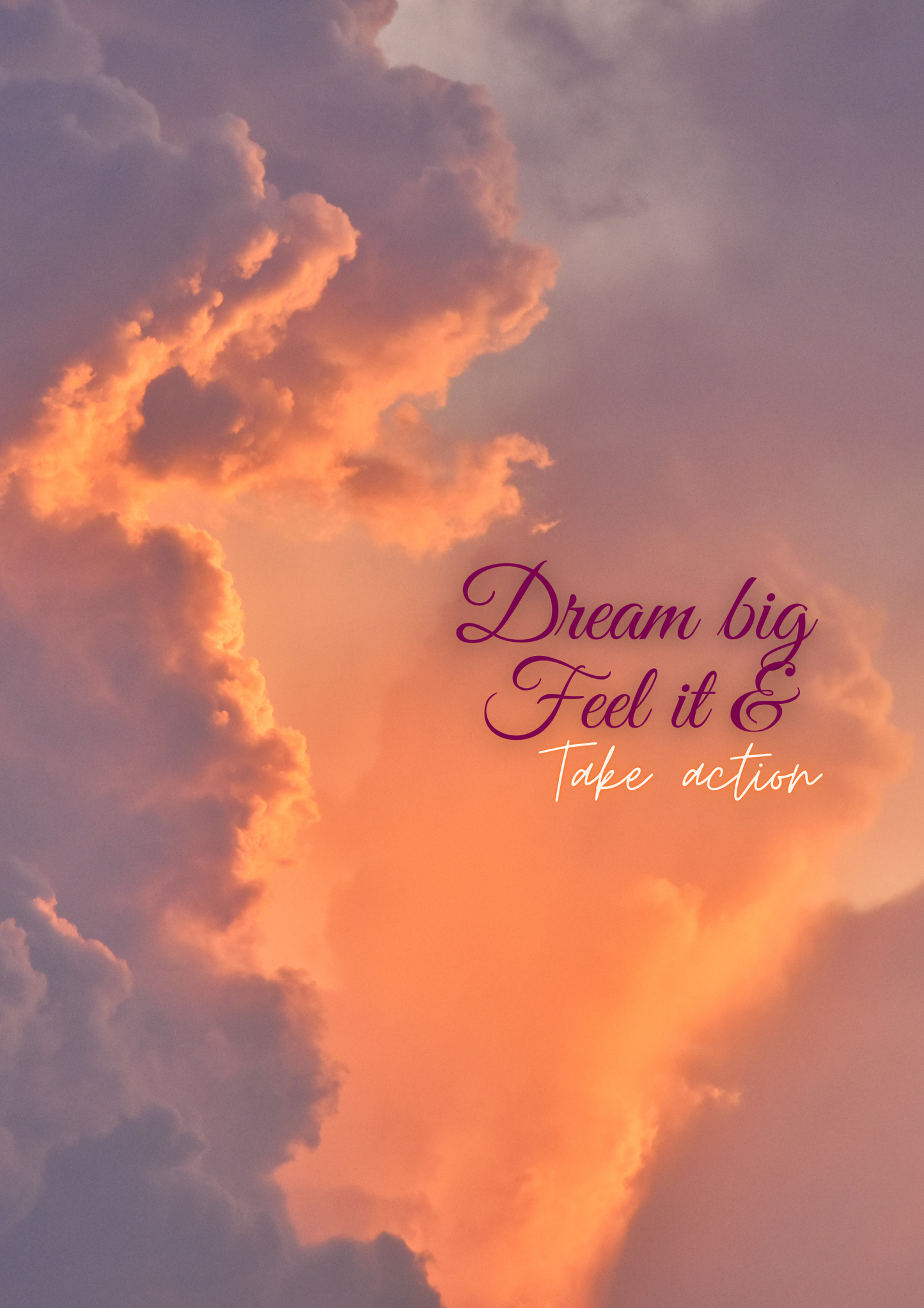Dream Big – Inspirational Printable Poster
